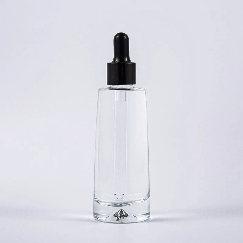 Прозрачная стеклянная бутылка для капельниц